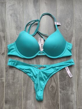 Victoria's Secret Turquoise Lingerie Set